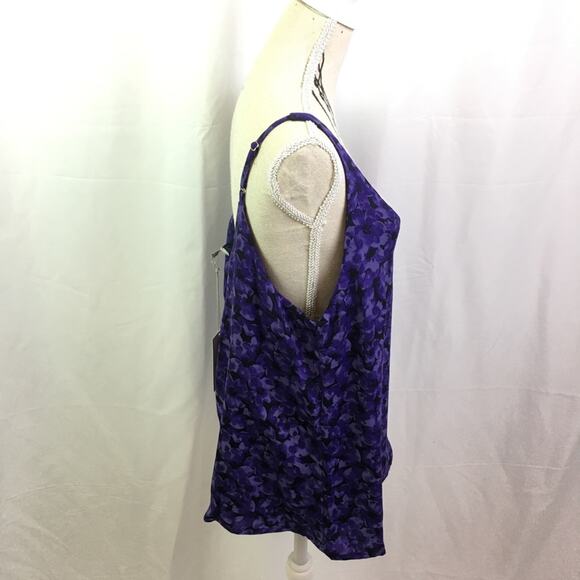 A New Day Floral Tank Top Blue Small - Picture 3 of 15